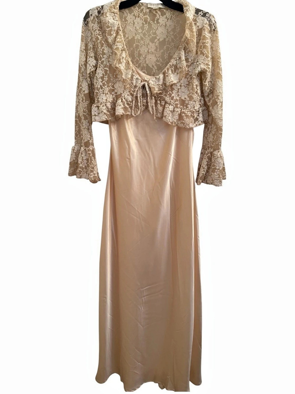Floral Lace CoverUp Maxi Dress